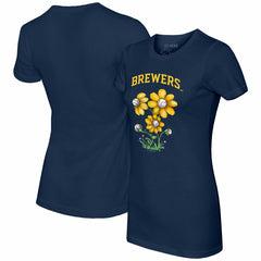 Milwaukee Brewers Tiny Turnip Women's Blooming Baseballs T-Shirt Sale
