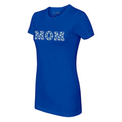 Los Angeles Dodgers Tiny Turnip Women's Logo Mom T-Shirt Sale