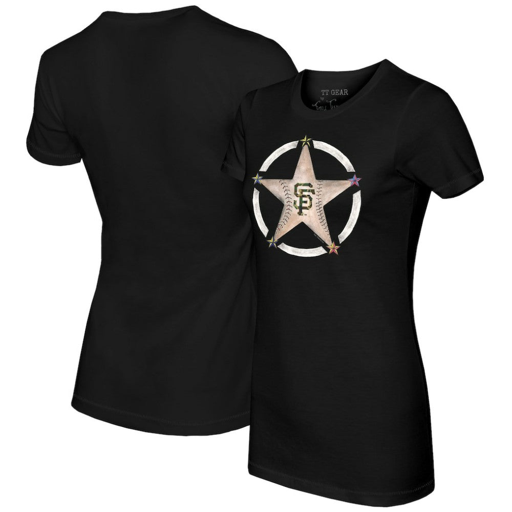 San Francisco Giants Tiny Turnip Women's Military Star T-Shirt for sale