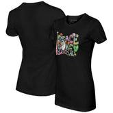 Athletics Tiny Turnip Women's Peace Love Baseball Fitted T-Shirt Online