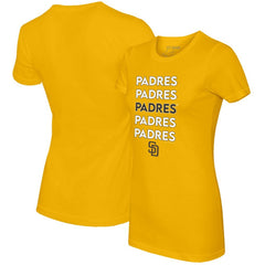 San Diego Padres Tiny Turnip Women's Stacked T-Shirt Sale