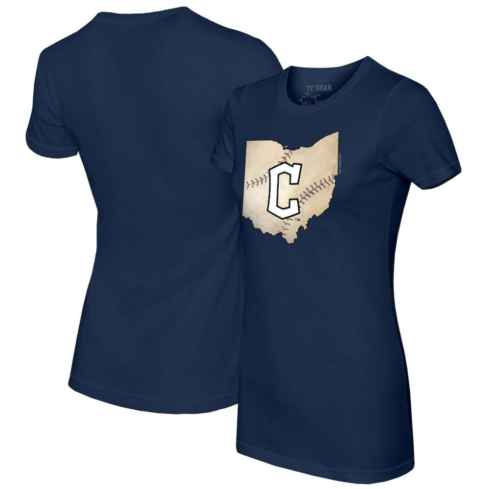 Cleveland Guardians Tiny Turnip Women's State Outline T-Shirt Online