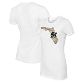 Miami Marlins Tiny Turnip Women's State Outline T-Shirt Discount