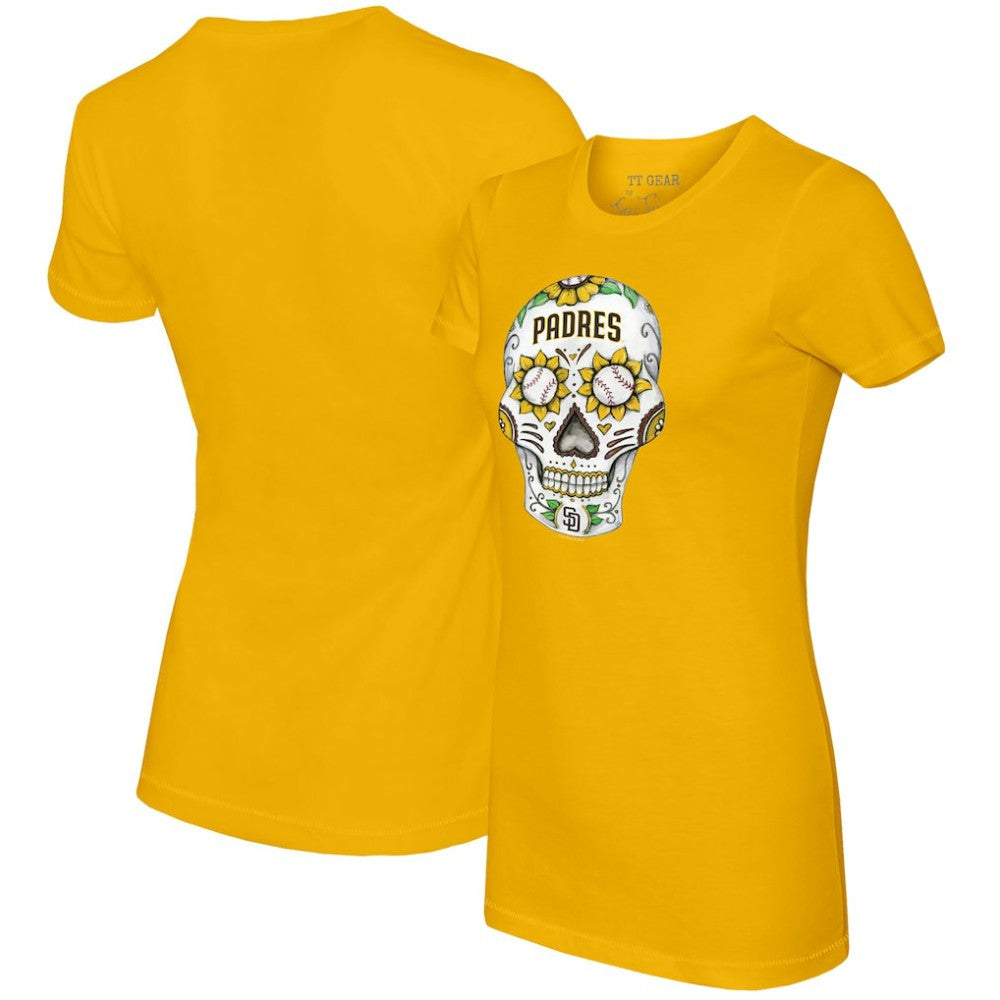 San Diego Padres Tiny Turnip Women's Sugar Skull T-Shirt for sale