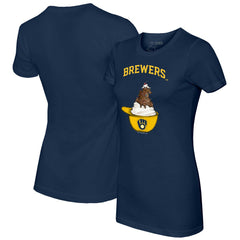 Milwaukee Brewers Tiny Turnip Women's Sundae Helmet T-Shirt Near Me