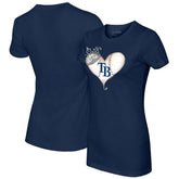 Tampa Bay Rays Tiny Turnip Women's Tiara Heart T-Shirt Discount