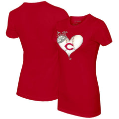 Cincinnati Reds Tiny Turnip Women's Tiara Heart T-Shirt Near Me