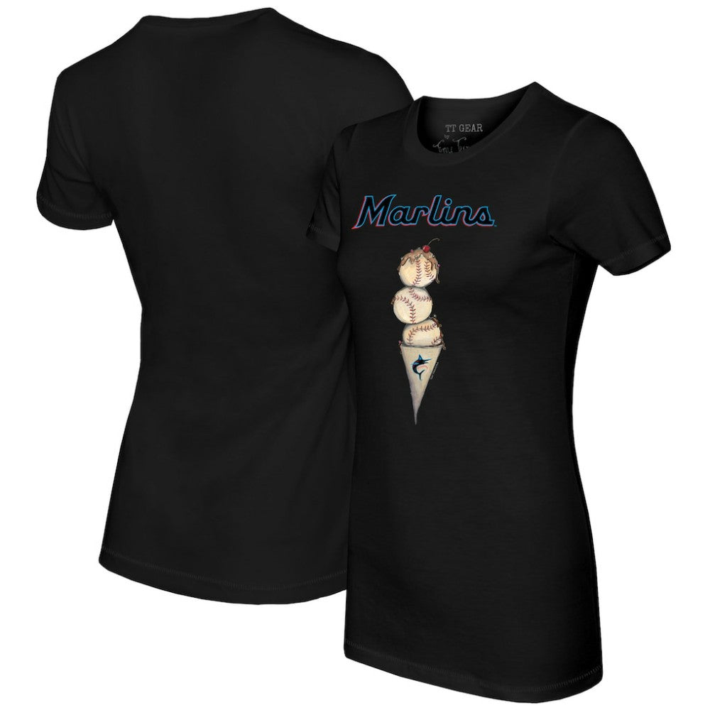 Miami Marlins Tiny Turnip Women's Triple Scoop T-Shirt Near Me