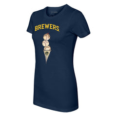 Milwaukee Brewers Tiny Turnip Women's Triple Scoop T-Shirt Online