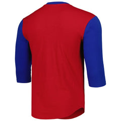 Chicago Cubs Mitchell & Ness Cooperstown Collection Legendary Slub Henley 3/4-Sleeve T-Shirt Discount