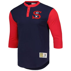 Chicago White Sox Mitchell & Ness Cooperstown Collection Legendary Slub Henley 3/4-Sleeve T-Shirt Online
