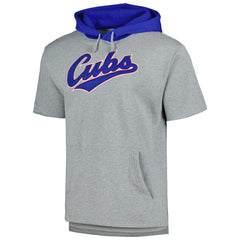 Chicago Cubs Mitchell & Ness Postgame Short Sleeve Pullover Hoodie Discount