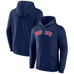 Boston Red Sox Official Wordmark Fitted Pullover Hoodie for sale