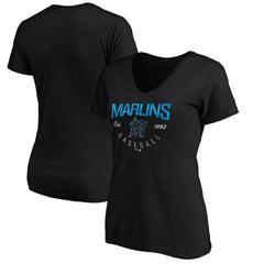 Miami Marlins Women's Core Live For It V-Neck T-Shirt Online