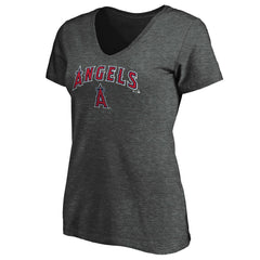 Los Angeles Angels Women's Core Team Lock Up V-Neck T-Shirt Online