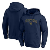 Milwaukee Brewers Team Lock Up Wordmark Pullover Hoodie Online