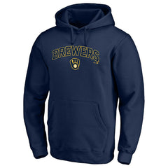 Milwaukee Brewers Team Lock Up Wordmark Pullover Hoodie Online