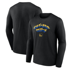 Fanatics Golden State Warriors Japanese Heritage Long Sleeve T-Shirt Black