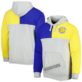 Mitchell & Ness Golden State Warriors Tie-Breaker Pullover Hoodie Heather Gray