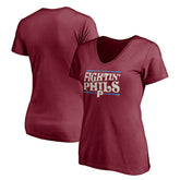 Philadelphia Phillies Women's Fightin' Phils V-Neck T-Shirt Sale