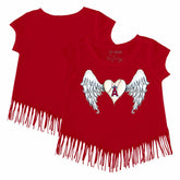 Los Angeles Angels Tiny Turnip Girls Youth Angel Wings Fringe T-Shirt Near Me