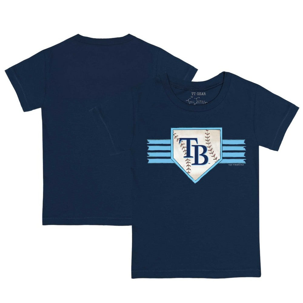 Tampa Bay Rays Tiny Turnip Youth Base Stripe T-Shirt Online