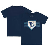 Tampa Bay Rays Tiny Turnip Youth Base Stripe T-Shirt Online