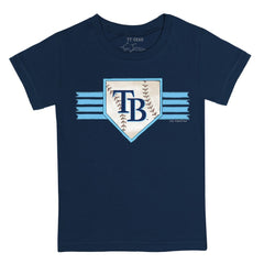 Tampa Bay Rays Tiny Turnip Youth Base Stripe T-Shirt Online
