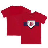 Boston Red Sox Tiny Turnip Youth Base Stripe T-Shirt Outlet