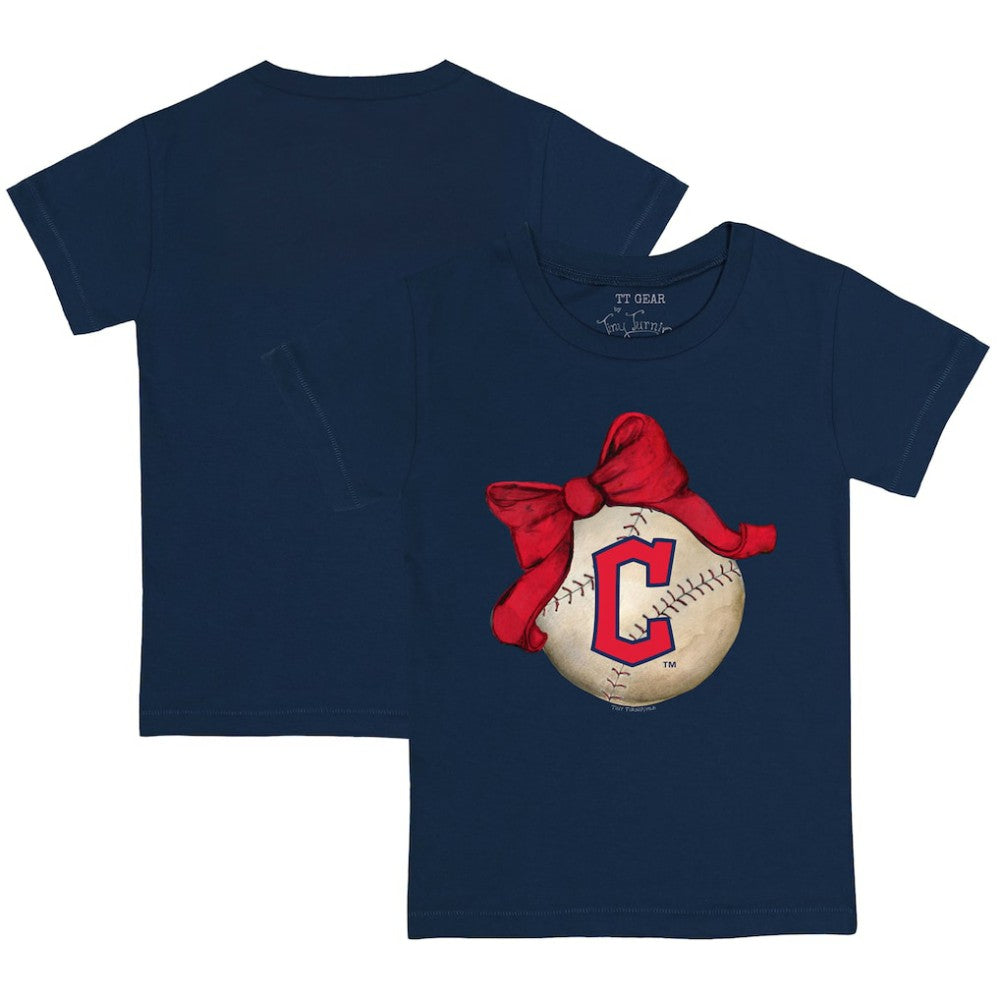 Cleveland Guardians Tiny Turnip Youth Baseball Bow T-Shirt Online