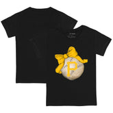 Pittsburgh Pirates Tiny Turnip Youth Baseball Bow T-Shirt Discount