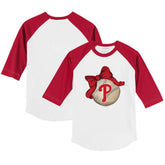 Philadelphia Phillies Tiny Turnip Youth Baseball Bow 3/4-Sleeve Raglan T-Shirt Near Me