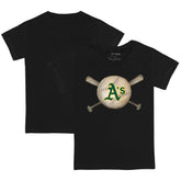 Athletics Tiny Turnip Youth Baseball Cross Bats T-Shirt Outlet