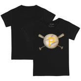 Pittsburgh Pirates Tiny Turnip Youth Baseball Cross Bats T-Shirt Outlet