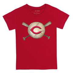 Cincinnati Reds Tiny Turnip Youth Baseball Cross Bats T-Shirt Discount