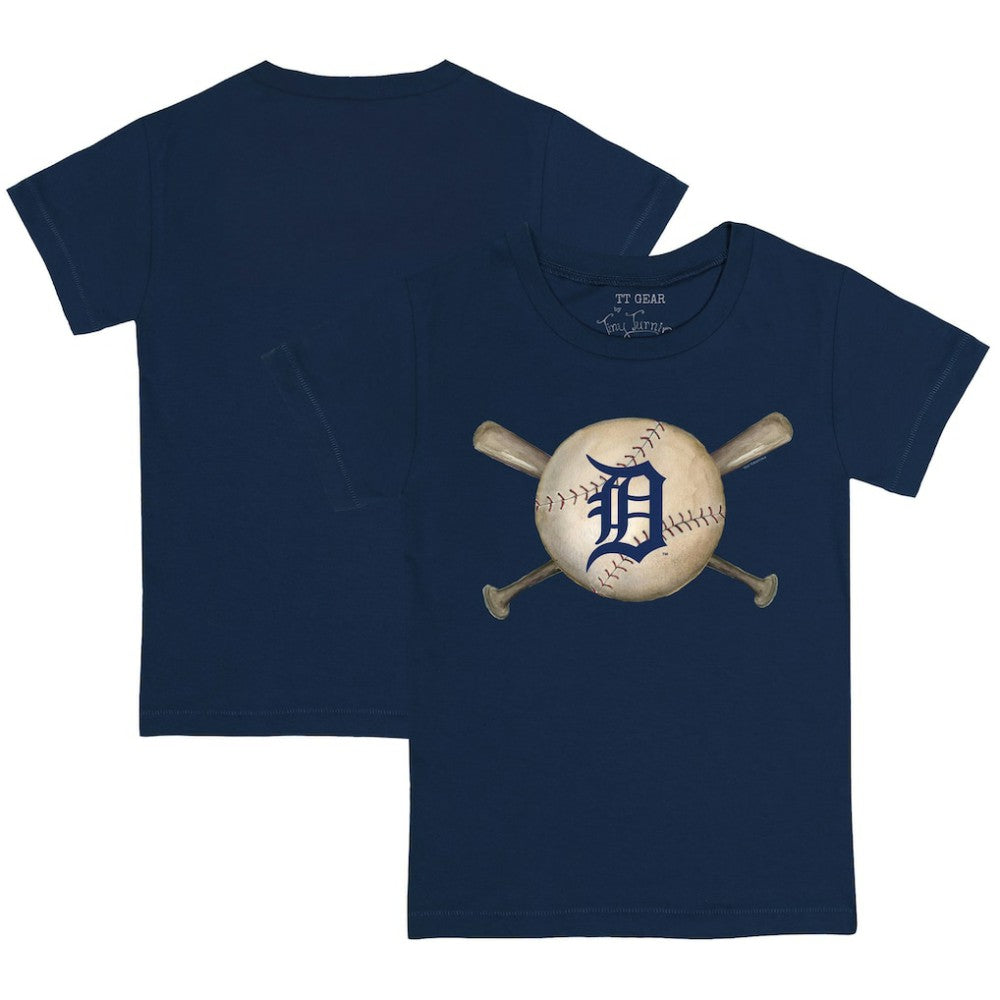 Detroit Tigers Tiny Turnip Youth Baseball Cross Bats T-Shirt Outlet