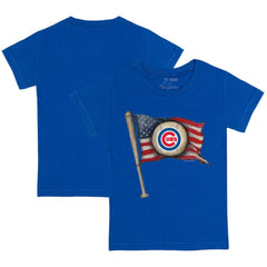 Chicago Cubs Tiny Turnip Youth Baseball Flag T-Shirt for sale