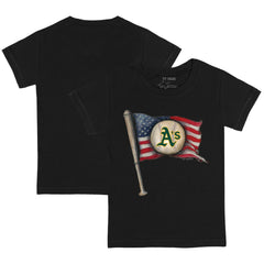 Athletics Tiny Turnip Youth Baseball Flag T-Shirt Outlet