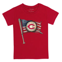 Cincinnati Reds Tiny Turnip Youth Baseball Flag T-Shirt for sale