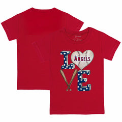 Los Angeles Angels Tiny Turnip Youth Baseball Love T-Shirt Discount
