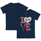 Atlanta Braves Tiny Turnip Youth Baseball Love T-Shirt Outlet