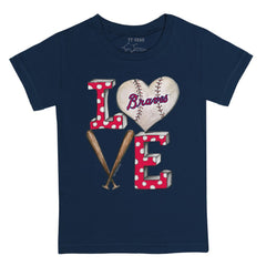 Atlanta Braves Tiny Turnip Youth Baseball Love T-Shirt Outlet