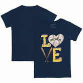 Milwaukee Brewers Tiny Turnip Youth Baseball Love T-Shirt Outlet