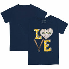 Milwaukee Brewers Tiny Turnip Youth Baseball Love T-Shirt Outlet