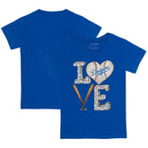 Los Angeles Dodgers Tiny Turnip Youth Baseball Love T-Shirt Near Me