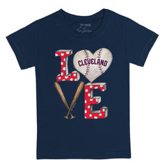 Cleveland Guardians Tiny Turnip Youth Baseball Love T-Shirt Sale