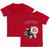 Cincinnati Reds Tiny Turnip Youth Baseball Tear T-Shirt for sale