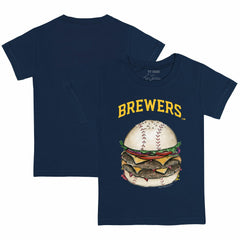 Milwaukee Brewers Tiny Turnip Youth Burger T-Shirt Sale