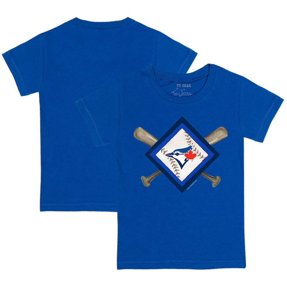 Toronto Blue Jays Tiny Turnip Youth Diamond Cross Bats T-Shirt Near Me
