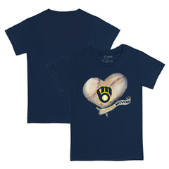 Milwaukee Brewers Tiny Turnip Youth Heart Banner T-Shirt Near Me